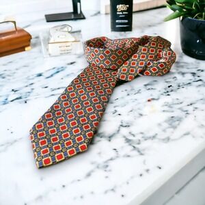 Polo Ralph Lauren Vintage Tie Men’s Nautical Theme Red Blue Yellow Silk USA Made